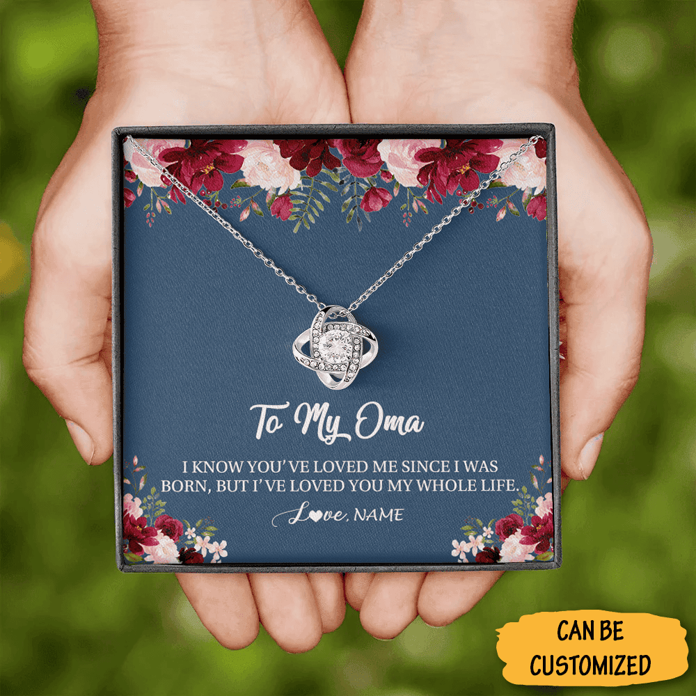 Personalized To My Nonna Necklace Love Knot Silver Pendant Necklace Mother's Day Gifts For Nonna Personalized To My Nonna Necklace Love Knot Silver Pendant Necklace Mother's Day Gifts For Nonna