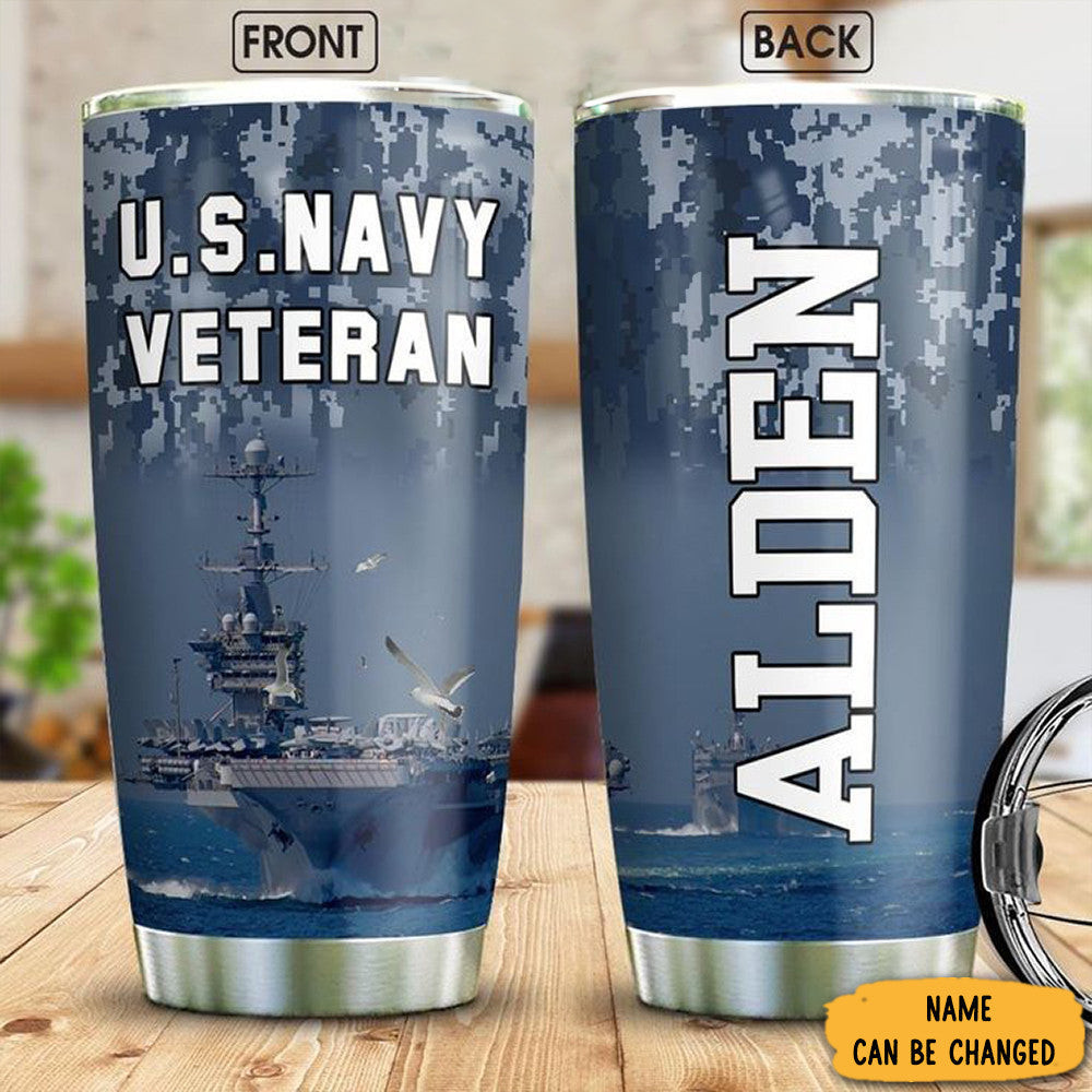 Personalized US Navy Veteran Tumbler Pride USN Coffee Tumbler Gifts For Navy Veterans Personalized US Navy Veteran Tumbler Pride USN Coffee Tumbler Gifts For Navy Veterans