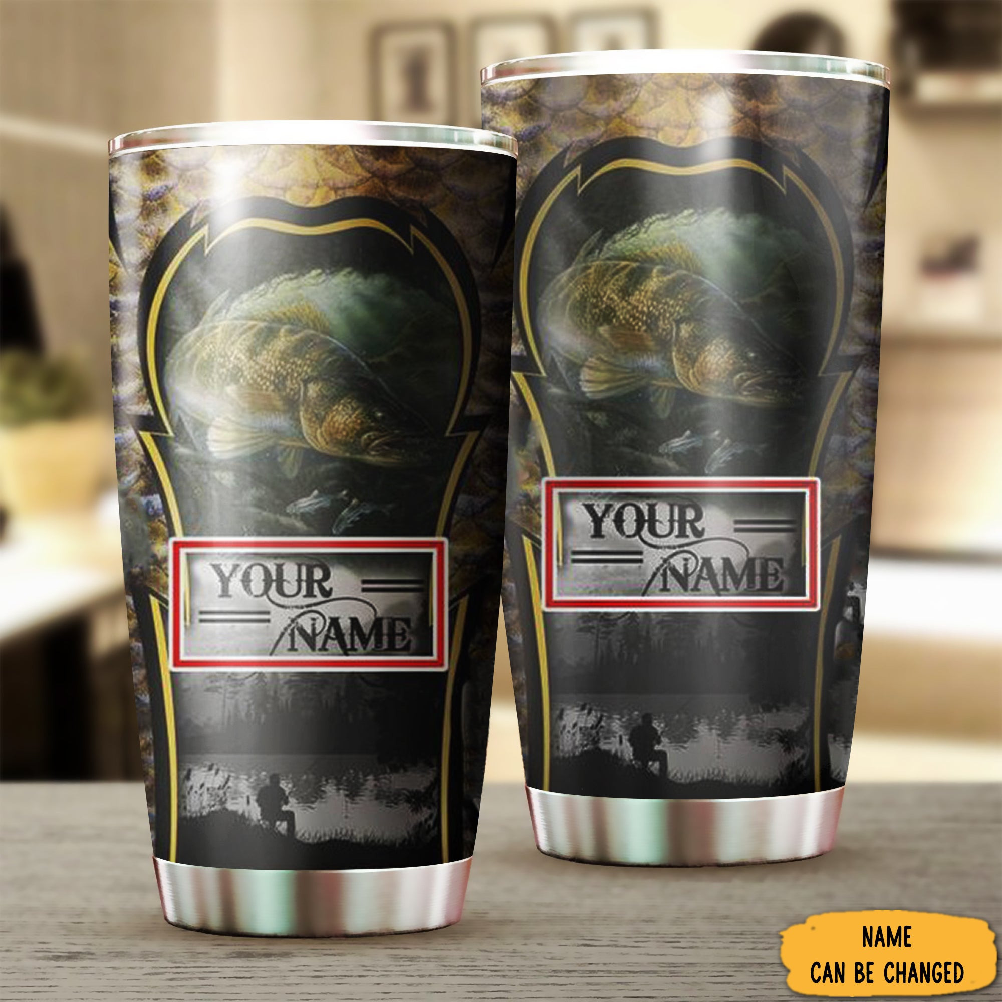 Personalized Walleye Fishing Tumbler Stainless Steel Tumbler Cups Presents For Fishing Lovers Personalized Walleye Fishing Tumbler Stainless Steel Tumbler Cups Presents For Fishing Lovers