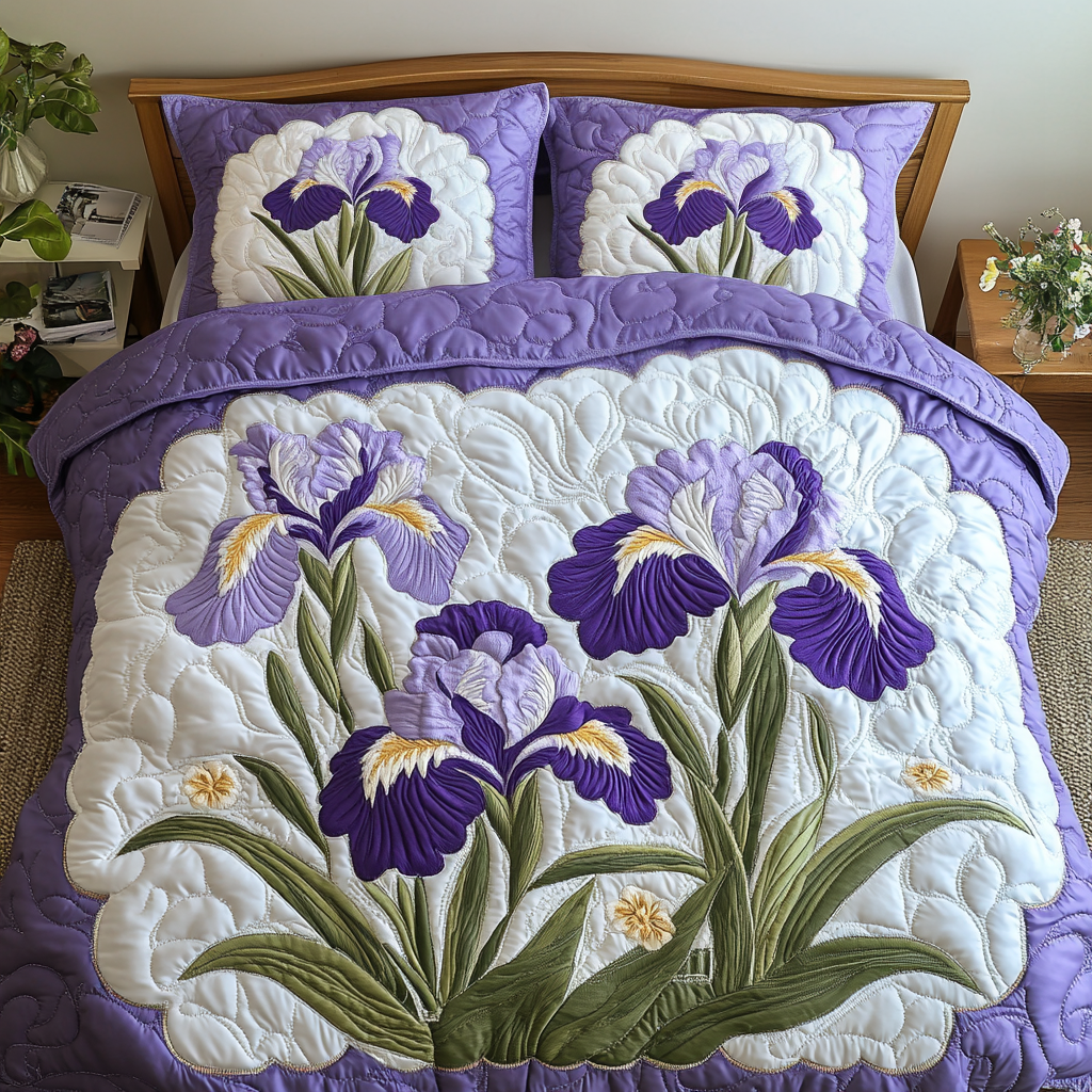 Petal Beauty Quilted Bedding Set Duvet Cover Bedspread Flower Present Ideas Petal Beauty Quilted Bedding Set Duvet Cover Bedspread Flower Present Ideas