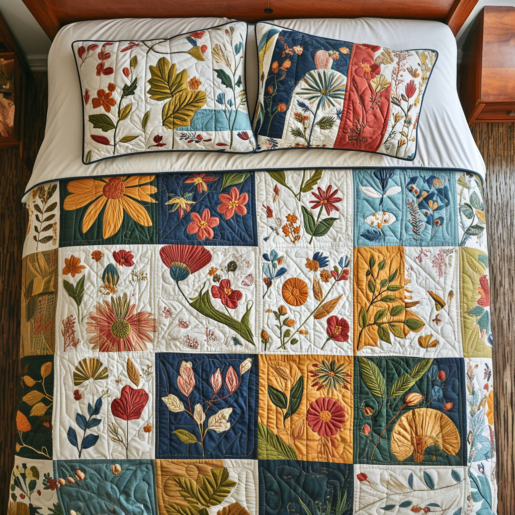 Petal Parade Quilted Bedding Set Duvet Cover Bed Sheet Set Gifts For Flower Lovers For Her Petal Parade Quilted Bedding Set Duvet Cover Bed Sheet Set Gifts For Flower Lovers For Her