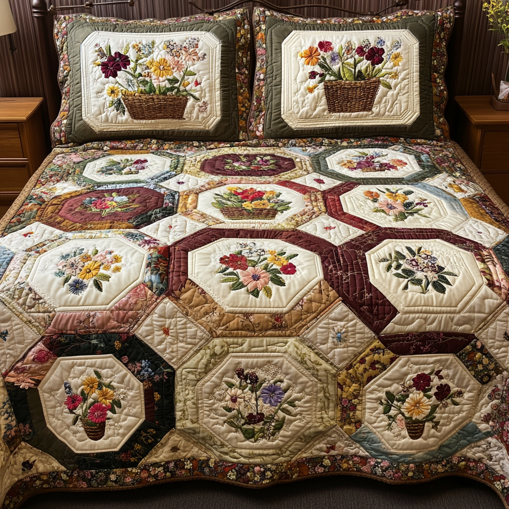 Petal Patch Quilted Bedding Set Duvet Cover Bedspreads Sunflower Mother's Day Gifts Petal Patch Quilted Bedding Set Duvet Cover Bedspreads Sunflower Mother's Day Gifts