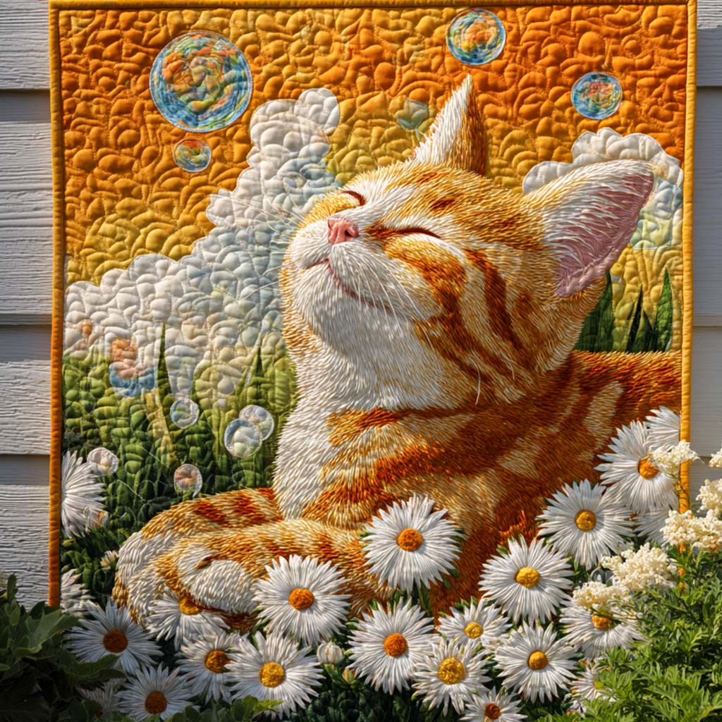 Petal Paws Quilted Blanket Cute Colorful Blanket Unique Best Gifts For Cat Lovers Petal Paws Quilted Blanket Cute Colorful Blanket Unique Best Gifts For Cat Lovers