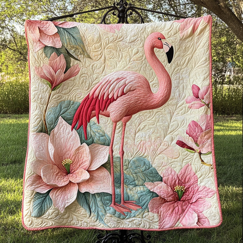 Petal Serenade Quilted Blanket Cute Colorful Blanket FlamingoGifts For Ladies Petal Serenade Quilted Blanket Cute Colorful Blanket FlamingoGifts For Ladies