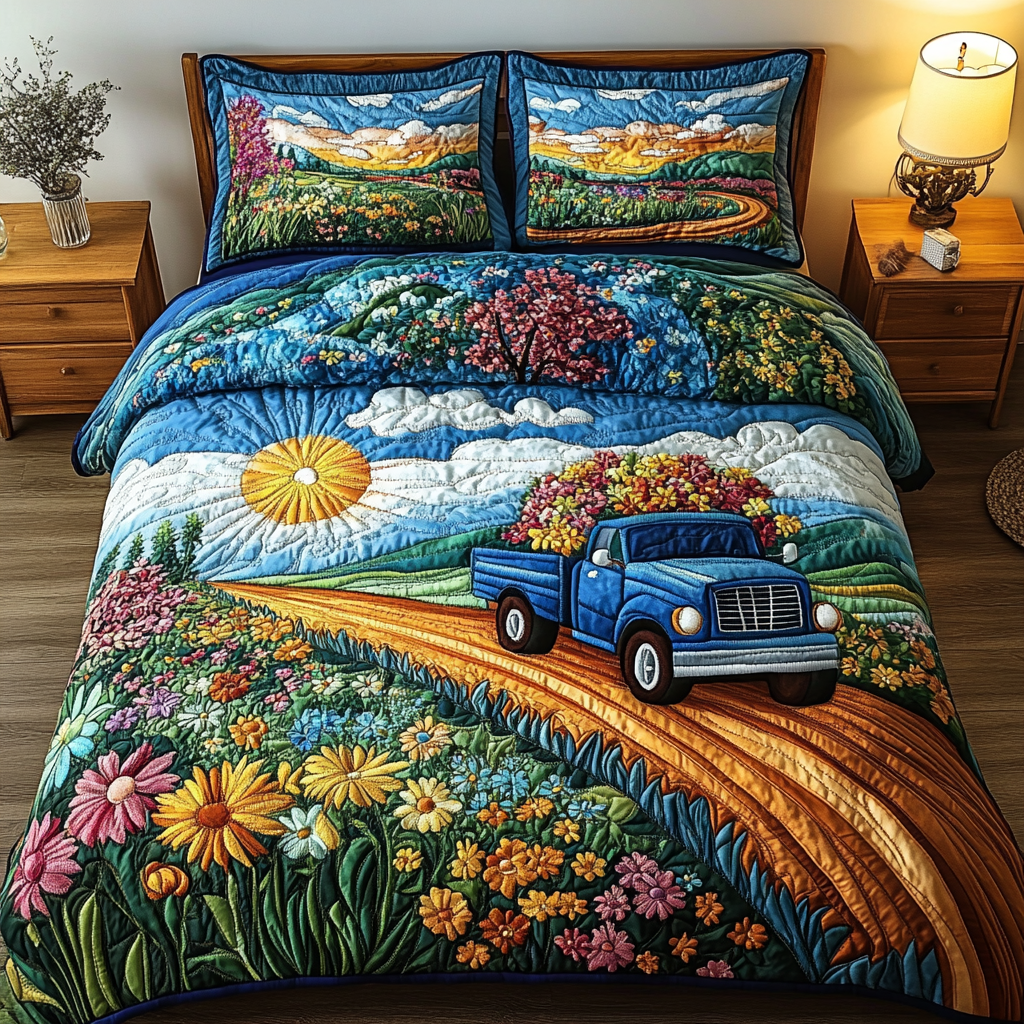 Petal Slope Quilted Bedding Set Duvet Cover Bedspreads Beach Christmas Gifts Petal Slope Quilted Bedding Set Duvet Cover Bedspreads Beach Christmas Gifts