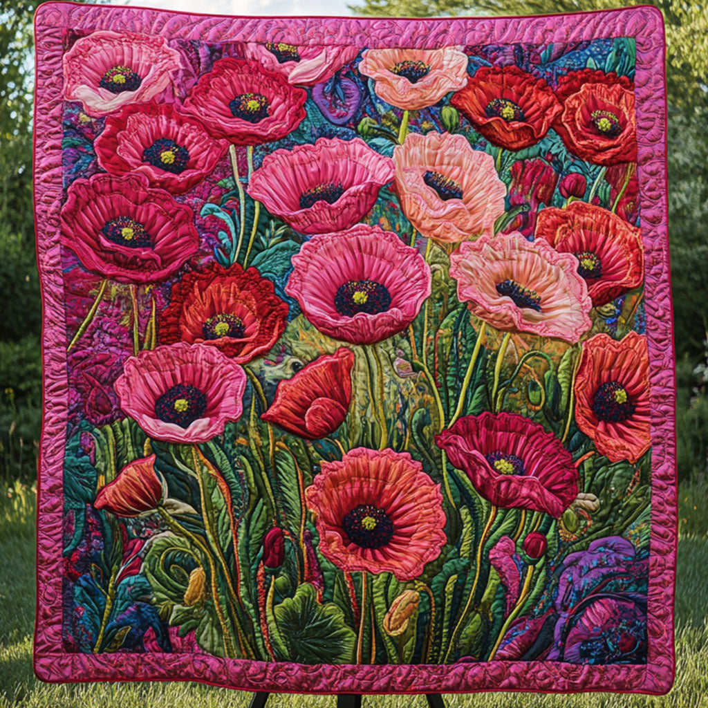 Petals of Peace Quilted Blanket Cute Throw Blanket Poppy Presents Petals of Peace Quilted Blanket Cute Throw Blanket Poppy Presents