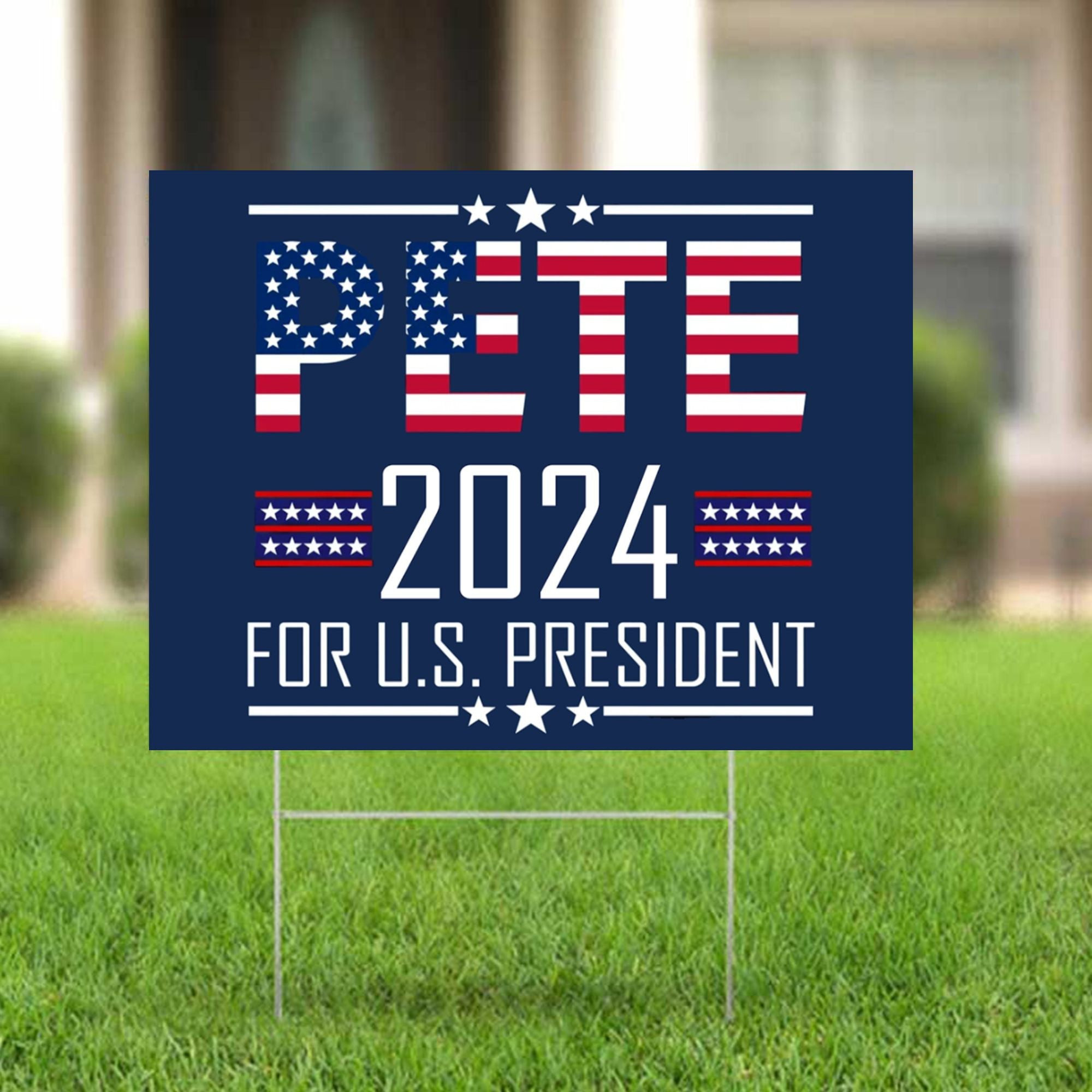 Pete Buttigieg 2024 Yard Sign American President Political Signs Outside Decorations Pete Buttigieg 2024 Yard Sign American President Political Signs Outside Decorations
