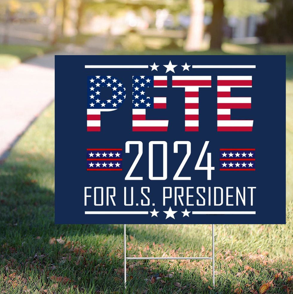 Pete Buttigieg 2024 Yard Sign American President Political Signs Outside Decorations Pete Buttigieg 2024 Yard Sign American President Political Signs Outside Decorations
