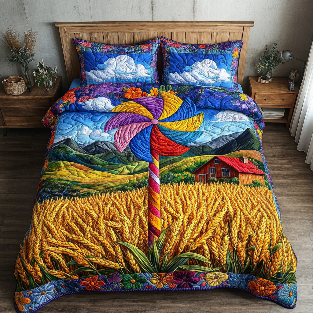 Pinwheel Delight Quilted Bedding Set Duvet Cover Bedspreads Gift Exchange Ideas For Family Christmas