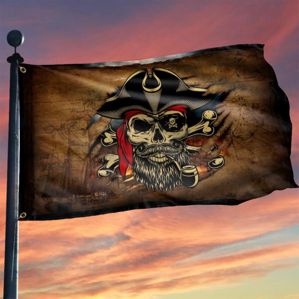 Pirate Flag Vintage Retro Skull And Crossbones Flag Inside Outside Hangings Pirate Flag Vintage Retro Skull And Crossbones Flag Inside Outside Hangings