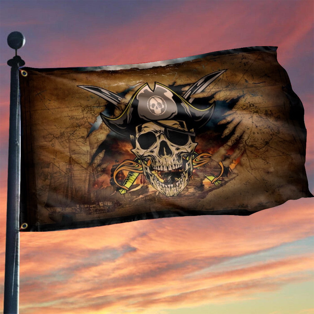 Pirate Skull Flag Jolly Roger Ragged Skeleton Cool Pirate Skull And Crossbones Flag Pirate Skull Flag Jolly Roger Ragged Skeleton Cool Pirate Skull And Crossbones Flag