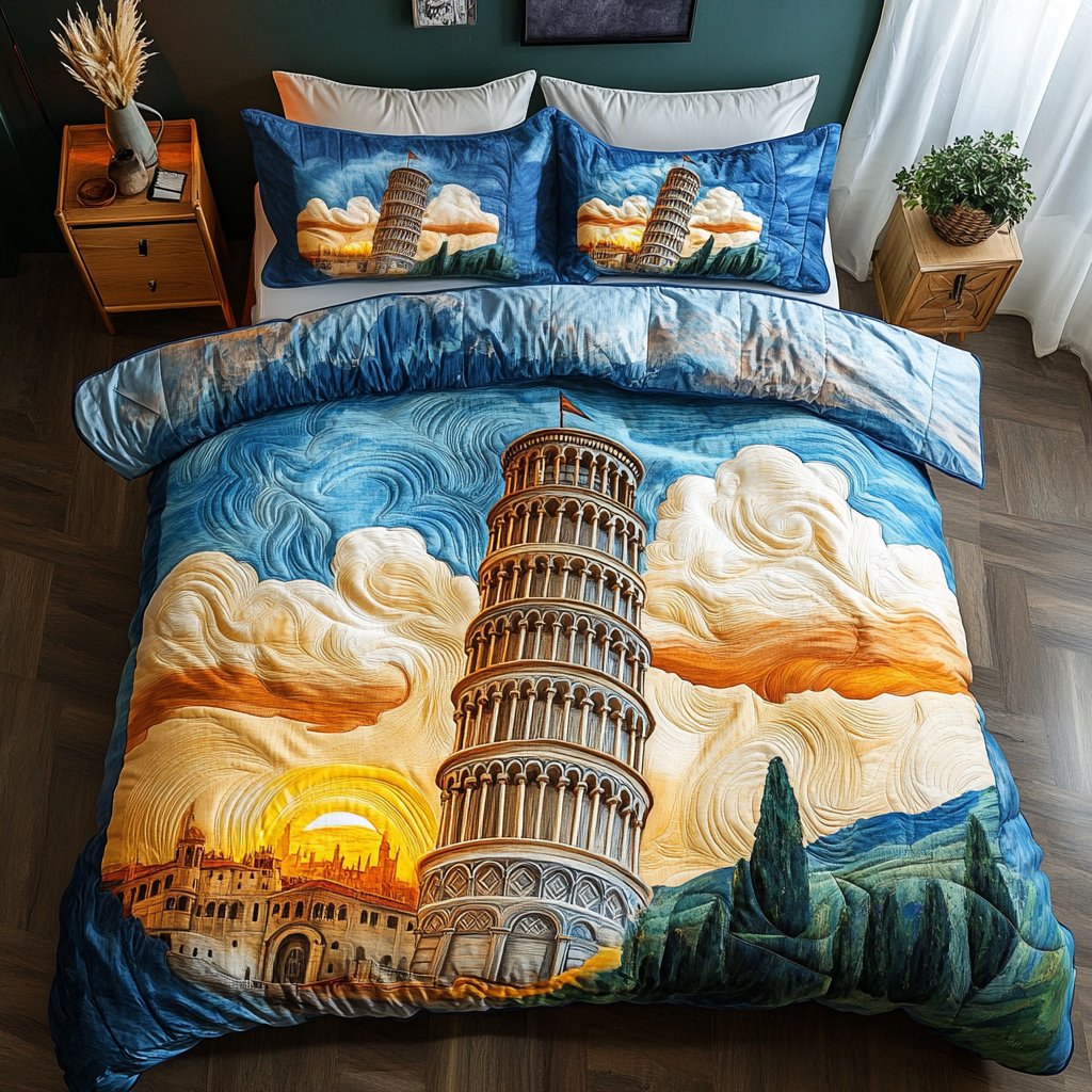 Pisa Icon Quilted Bedding Set Duvet Cover Bedspreads Christmas Gift Ideas For Son In Law Pisa Icon Quilted Bedding Set Duvet Cover Bedspreads Christmas Gift Ideas For Son In Law