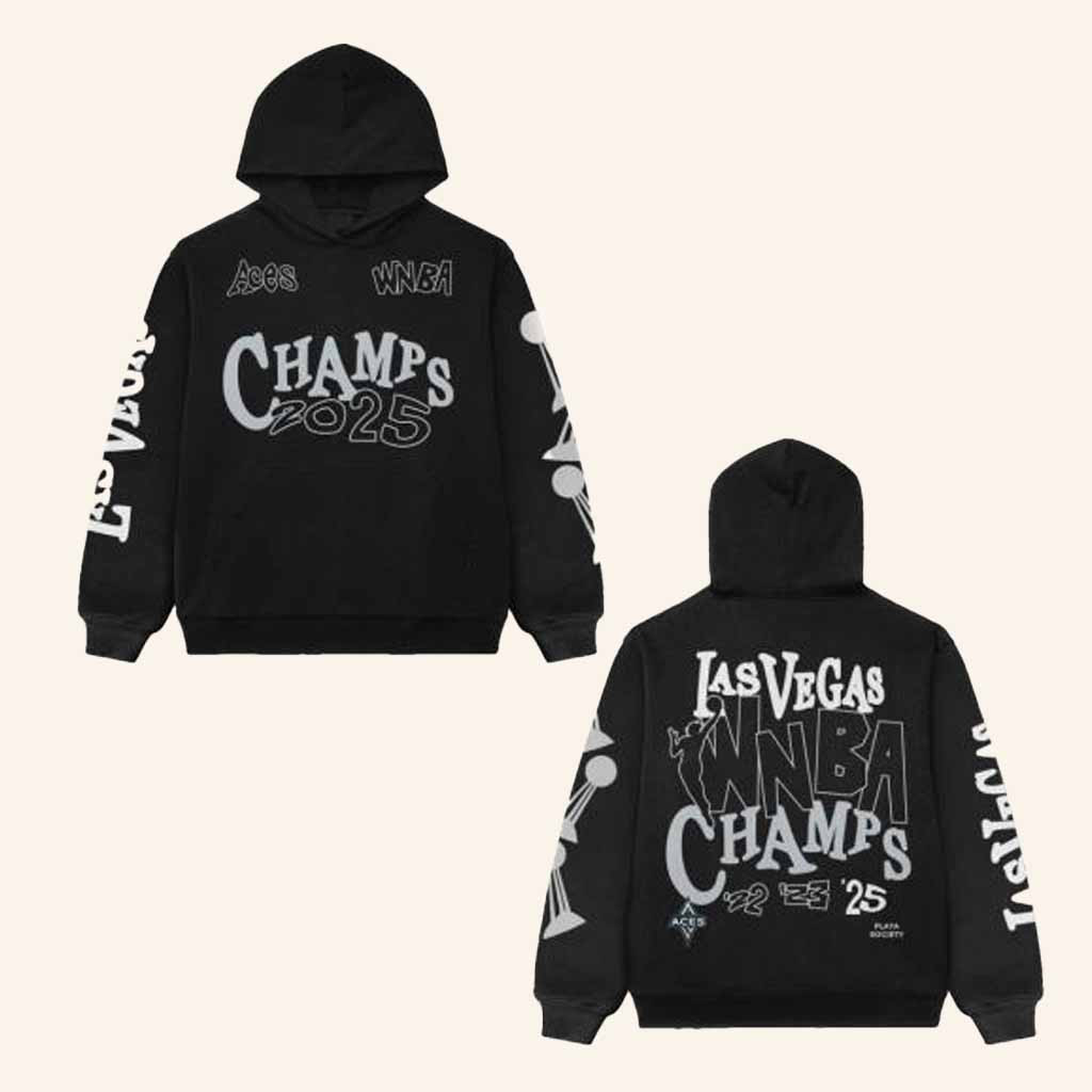 Playa Society Merch Aces WNBA Champs 2025 Hoodie Gifts For Basketball Lovers Playa Society Merch Aces WNBA Champs 2025 Hoodie Gifts For Basketball Lovers