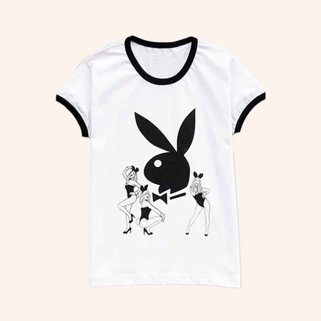Playboy Merch Bunny Icon Ringer T-Shirt Christmas Gifts For Besties Playboy Merch Bunny Icon Ringer T-Shirt Christmas Gifts For Besties
