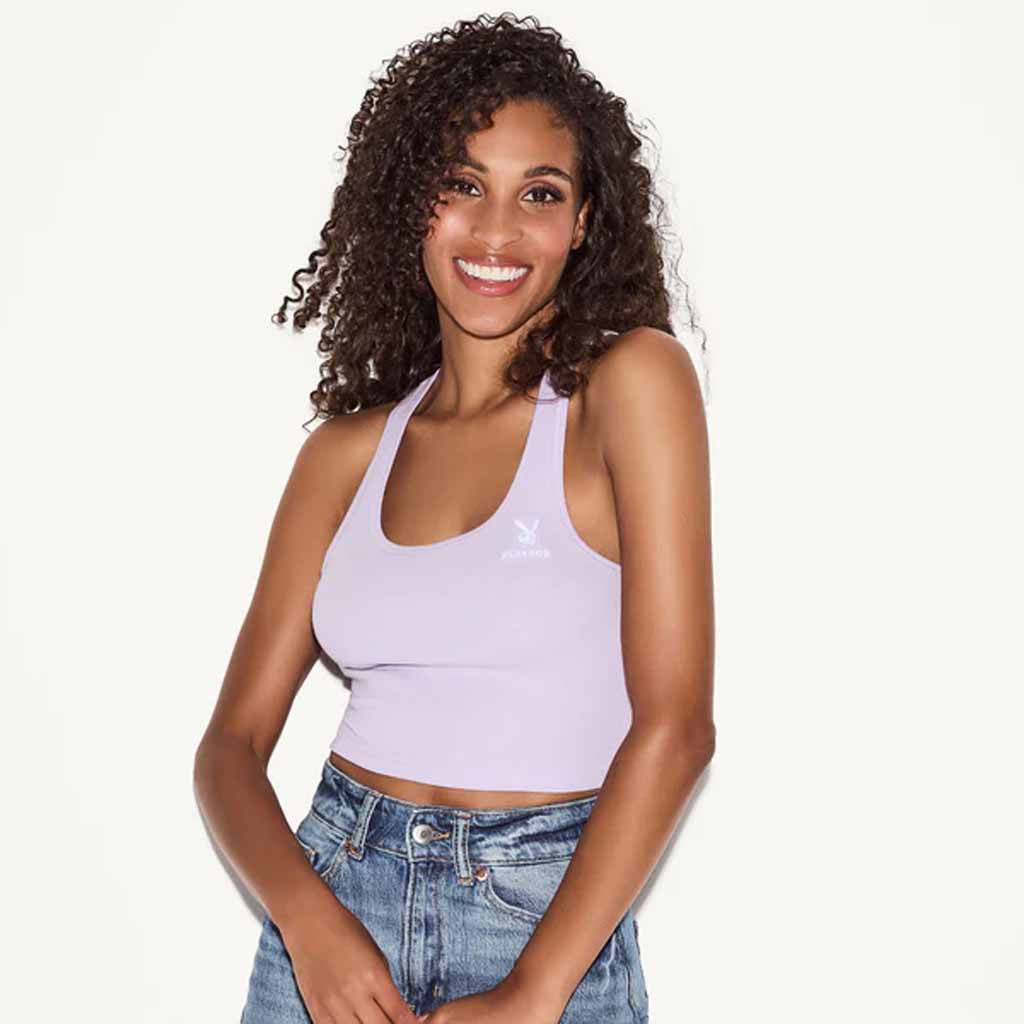 Playboy Merch Bunny Logo Cropped Tank Top Best Gifts For Girlfriend Playboy Merch Bunny Logo Cropped Tank Top Best Gifts For Girlfriend