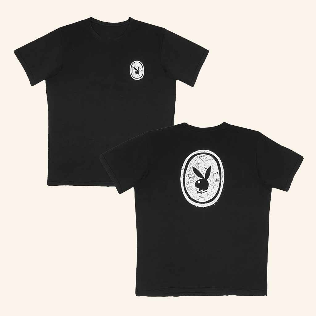 Playboy Merch Distress Emblem Black T-Shirt Best Gifts For Boyfriend Playboy Merch Distress Emblem Black T-Shirt Best Gifts For Boyfriend