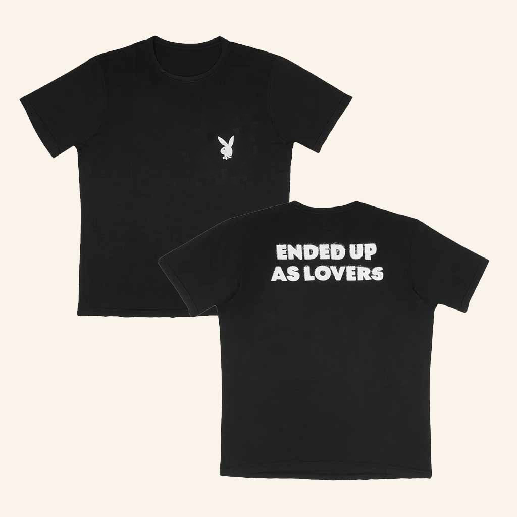 Playboy Merch Ended Up As Lovers Black T-Shirt Unique Gifts For Friend