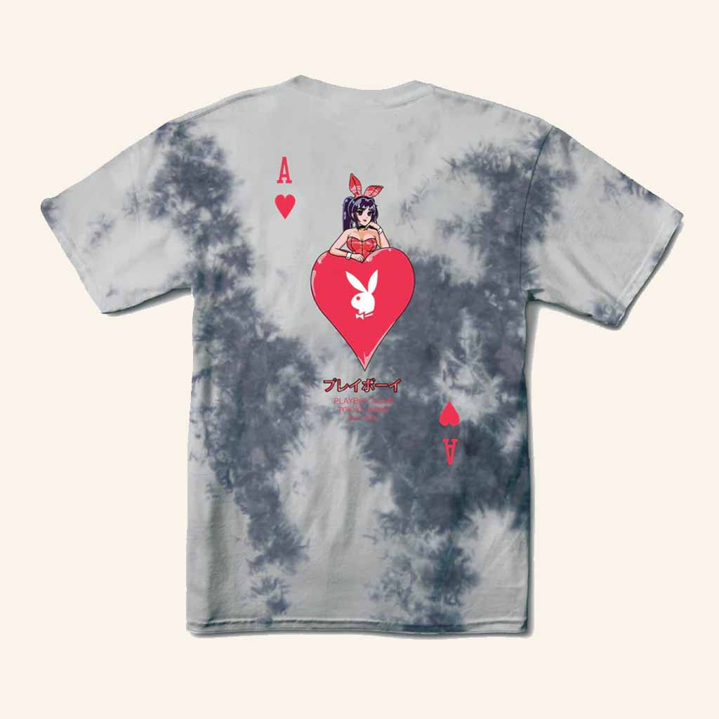 Playboy Merch Japan Club Ace Of Hearts Tie Dye T-Shirt Birthday Ideas For Husband Playboy Merch Japan Club Ace Of Hearts Tie Dye T-Shirt Birthday Ideas For Husband