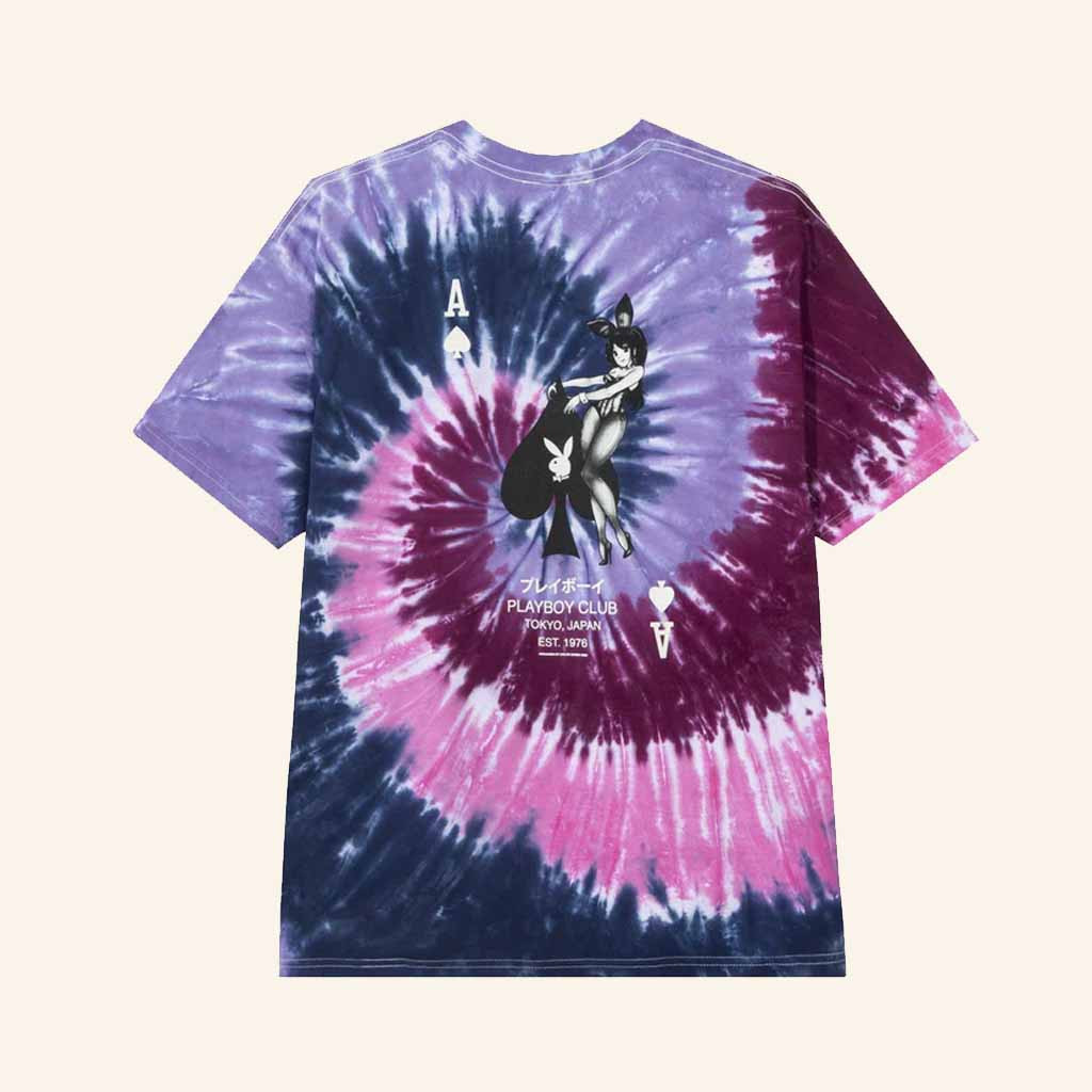 Playboy Merch Japan Club Ace Of Spades Tie Dye T-Shirt Brother Christmas Gifts