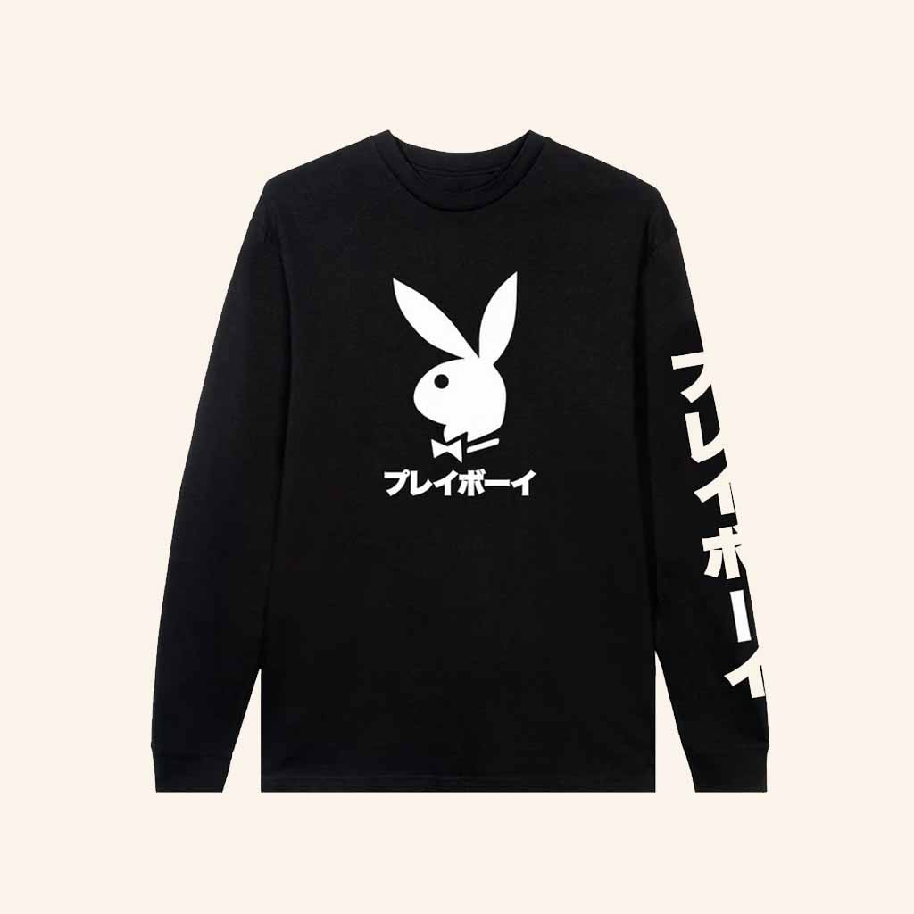 Playboy Merch Japanese Rabbit Head Long Sleeve Shirt Birthday Present For Him Playboy Merch Japanese Rabbit Head Long Sleeve Shirt Birthday Present For Him
