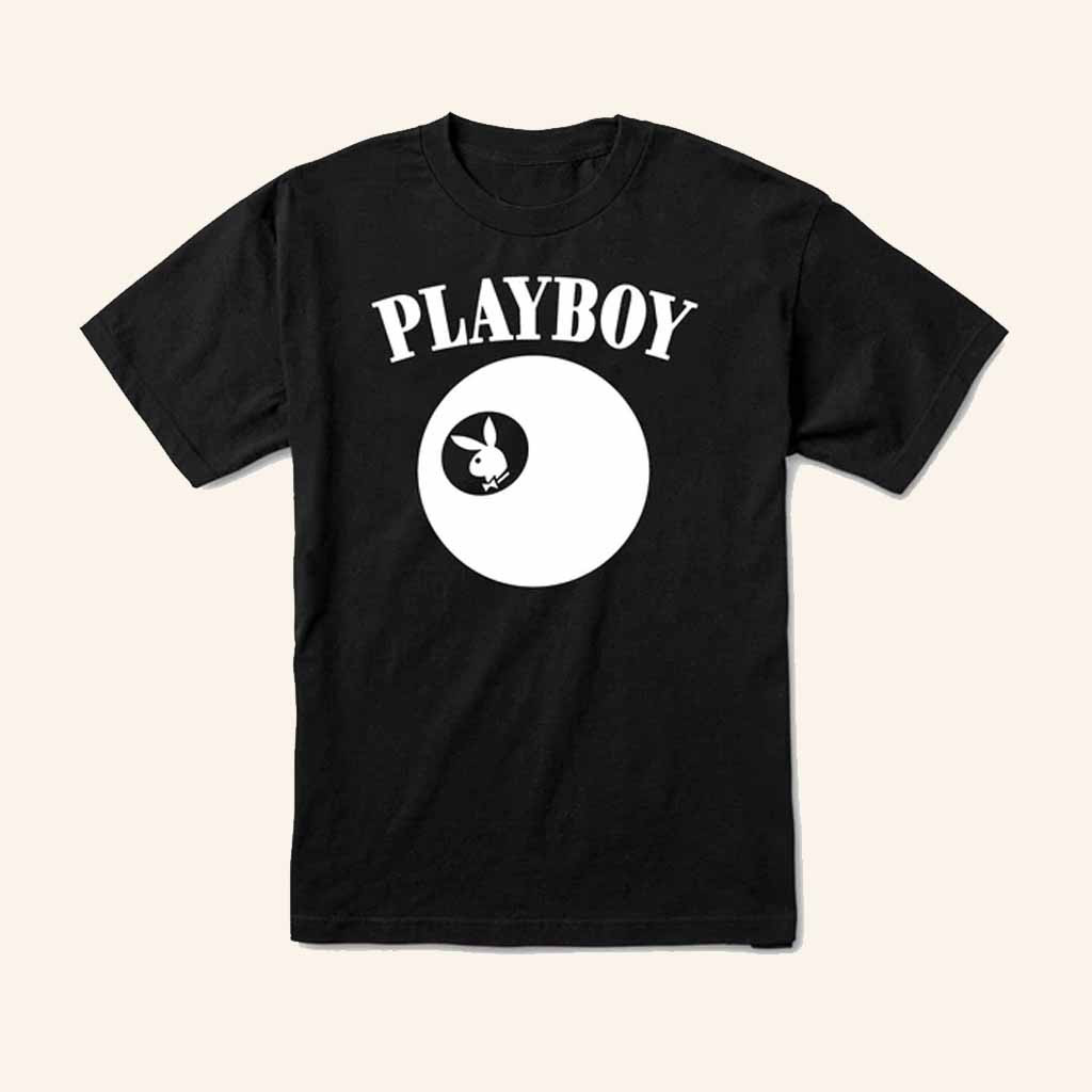 Playboy Merch Playboy Billiards Black T-Shirt Birthday Ideas For Husband