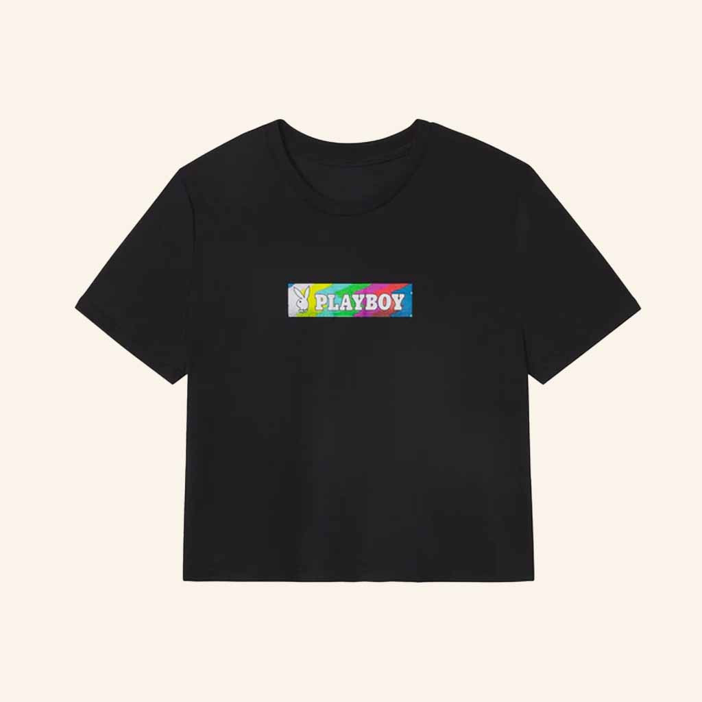 Playboy Merch Playboy x Color Bars Static Cropped T-Shirt Best Gifts For Wife Playboy Merch Playboy x Color Bars Static Cropped T-Shirt Best Gifts For Wife