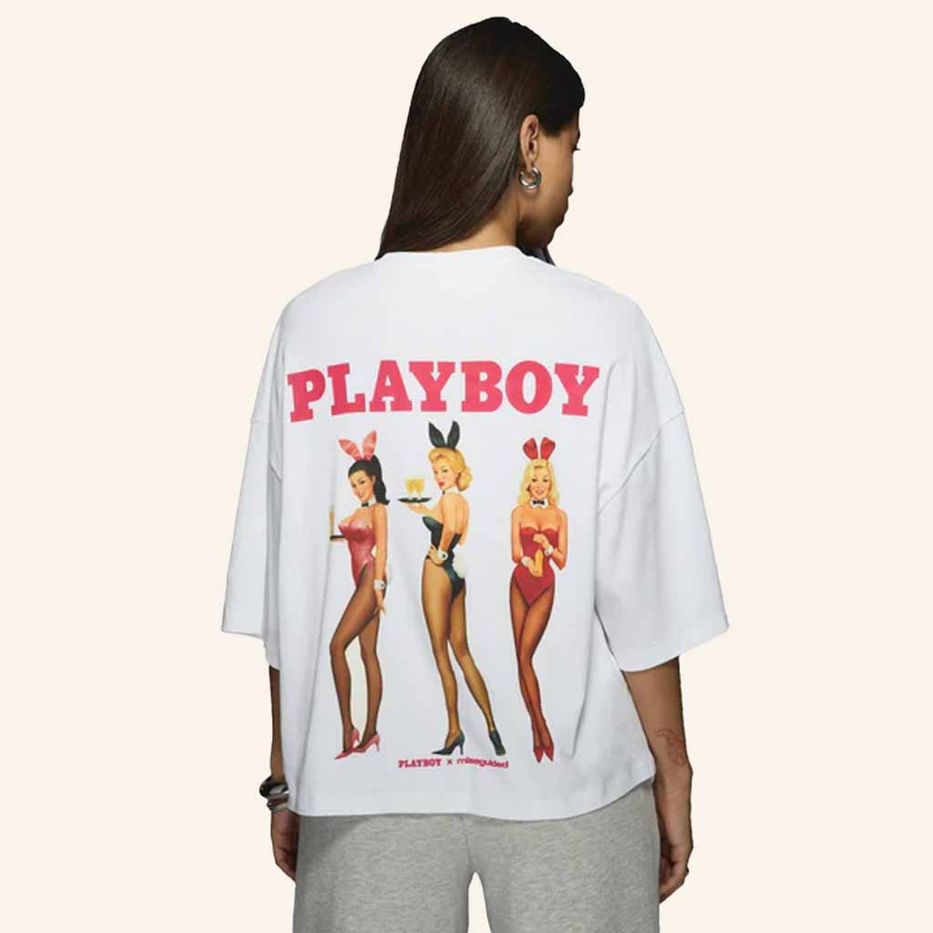 Playboy Merch Playboy X Missguided Happy Hour T-Shirt Best Gifts For Friend Playboy Merch Playboy X Missguided Happy Hour T-Shirt Best Gifts For Friend