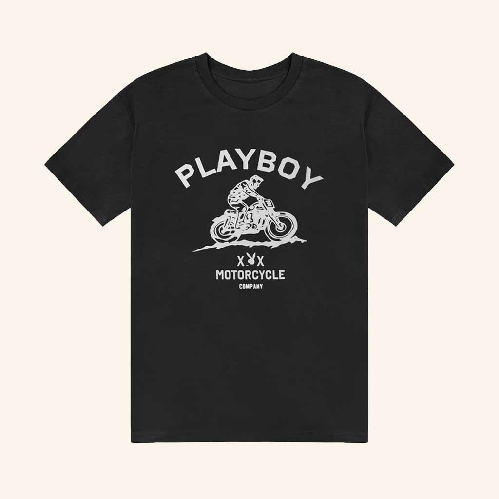 Playboy Merch Playboy X Motorcycle Company T-Shirt Christmas Ideas For Dudes Playboy Merch Playboy X Motorcycle Company T-Shirt Christmas Ideas For Dudes