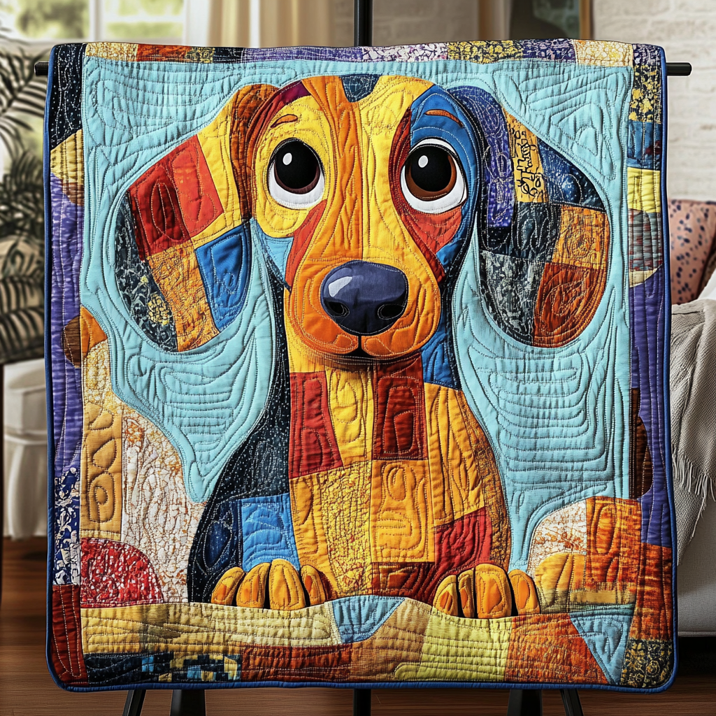 Playful Paws Quilted Blanket Cute Throw Blanket Dachshund Merchandise Playful Paws Quilted Blanket Cute Throw Blanket Dachshund Merchandise