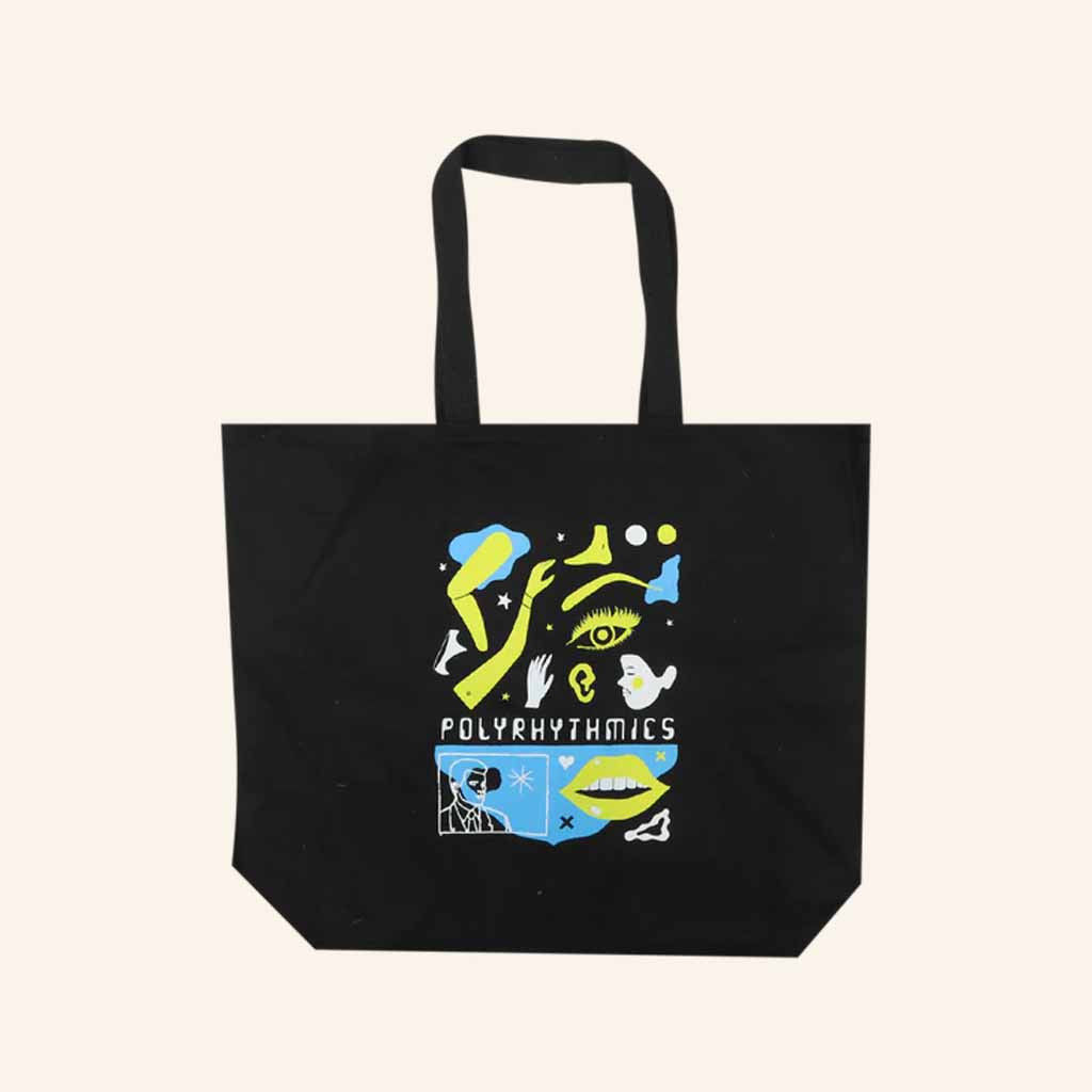Polyrhythmics Merch Sci Fi Black Tote Bag Good Christmas Gifts For Her Polyrhythmics Merch Sci Fi Black Tote Bag Good Christmas Gifts For Her