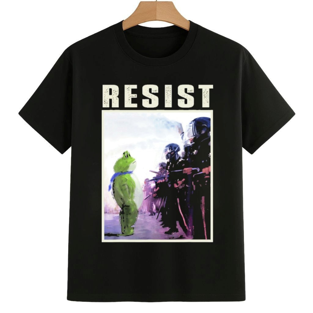 Portland 2025 Resist Portland Frog Protest Art Shirt 8647 Freedom Movement Merch