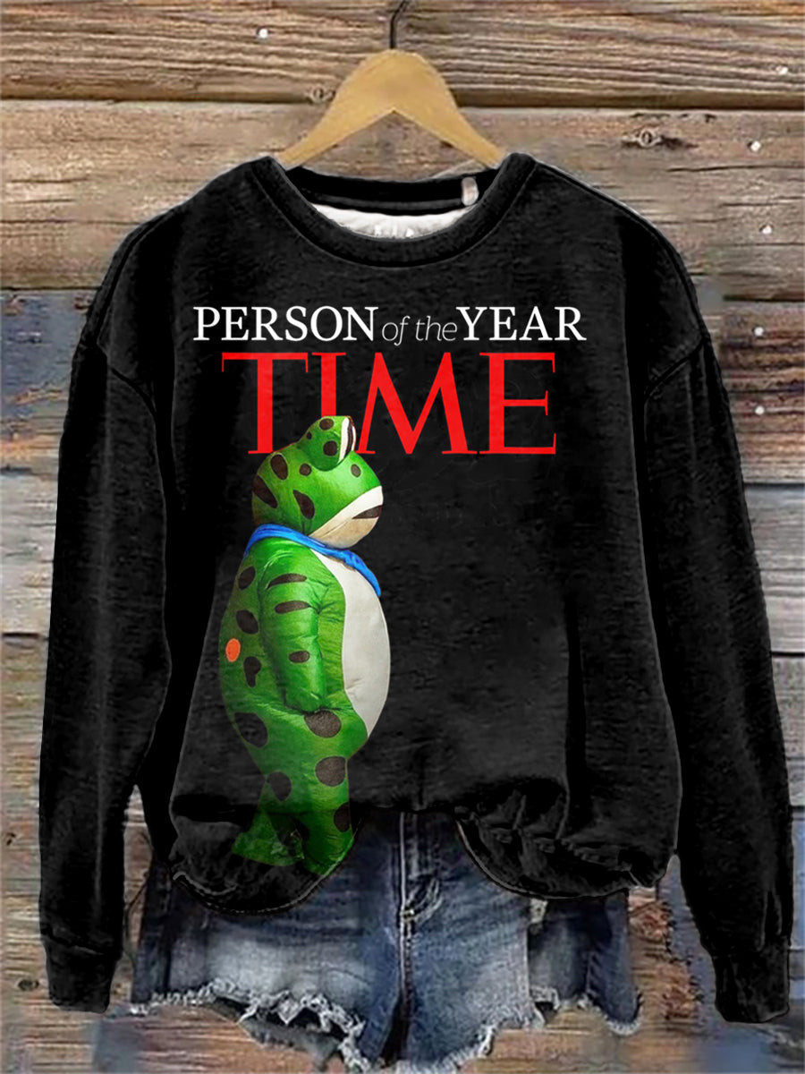 Portland Frog Against ICE Sweatshirt Polish Frog Person of The Year Print Sweatshirt Portland Frog Against ICE Sweatshirt Polish Frog Person of The Year Print Sweatshirt