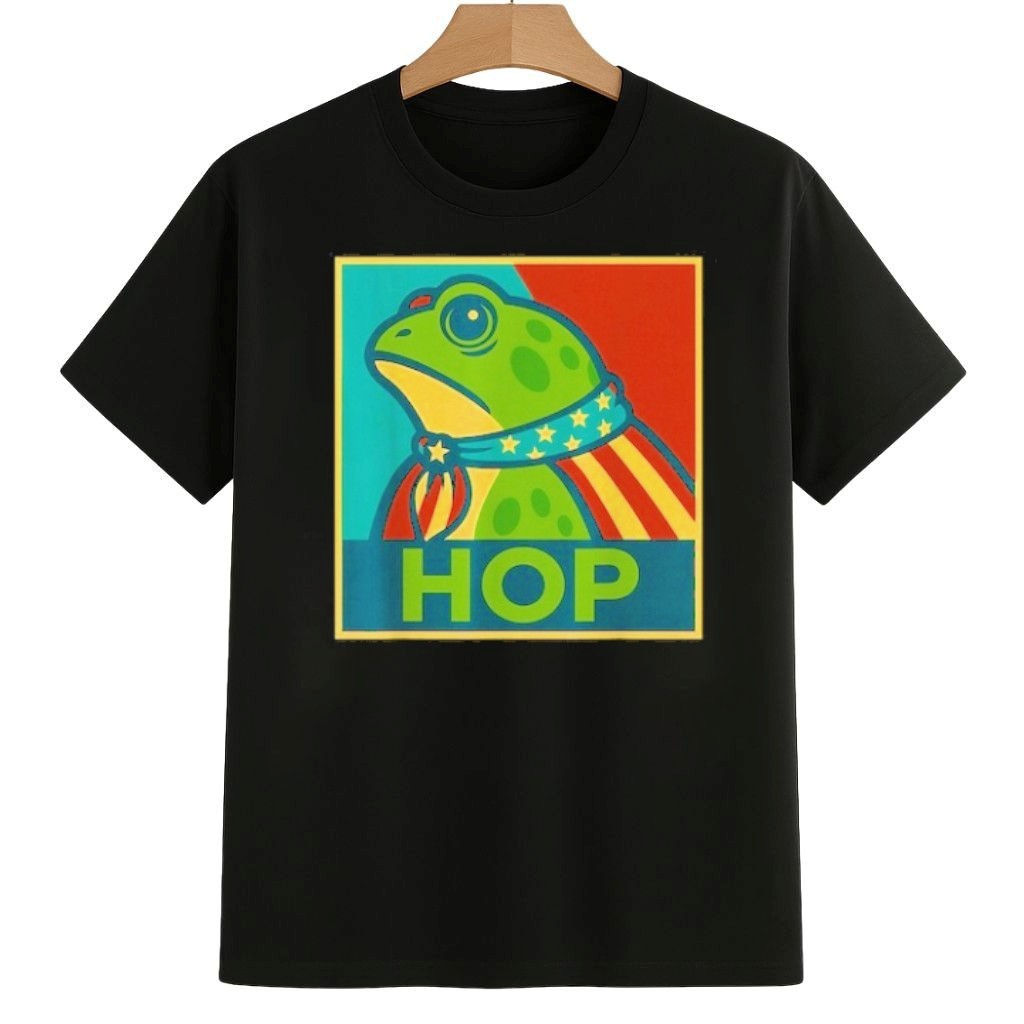 Portland Frog Hop Funny Protest Shirt Pro Democracy Frog Merch