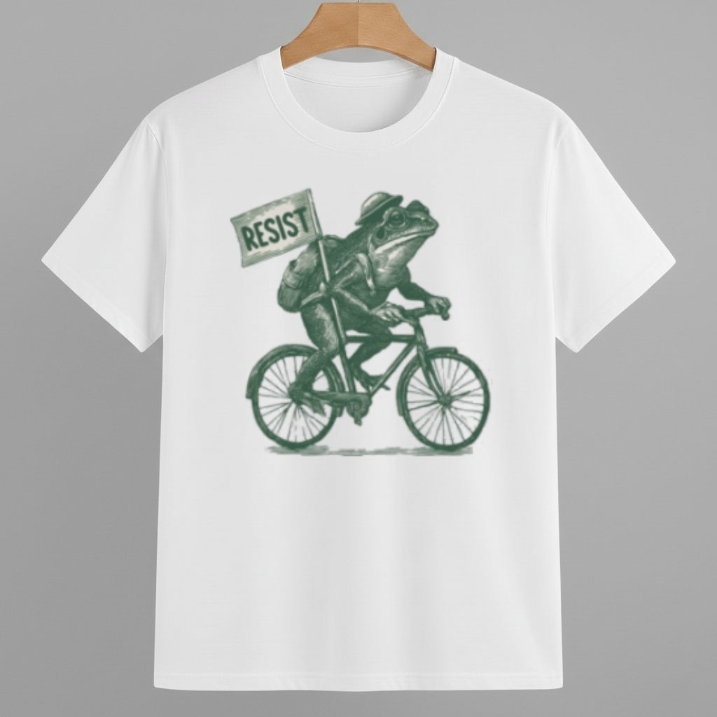 Portland Frog On Bike Resist Anti ICE Shirt 8647 Freedom Movement Merch Portland Frog On Bike Resist Anti ICE Shirt 8647 Freedom Movement Merch