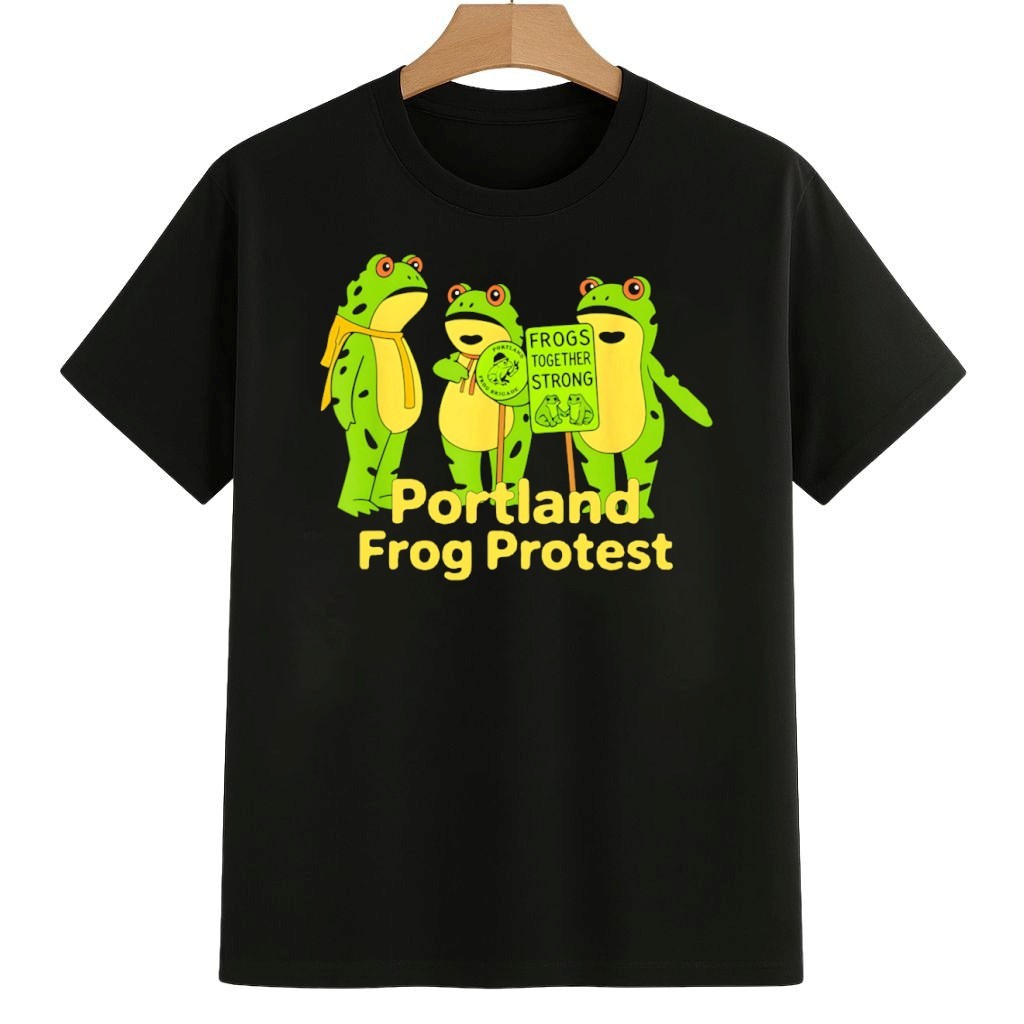 Portland Frog Protes Frogs Together Strong Anti ICE Anti Trump Shirt 8647 Freedom Movement Merch