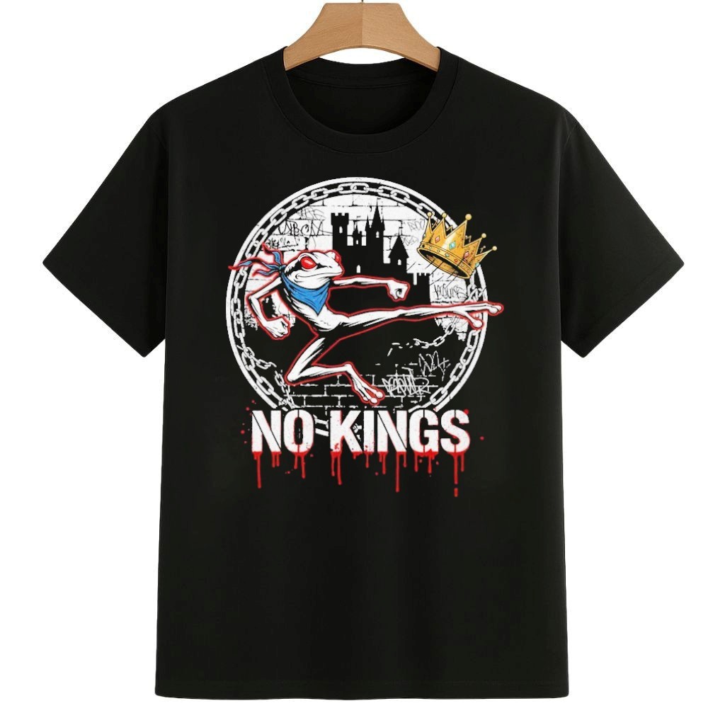 Portland Frog Protest Abolish ICE No Kings Slogan Shirt No Kings 8647 Movement Merch
