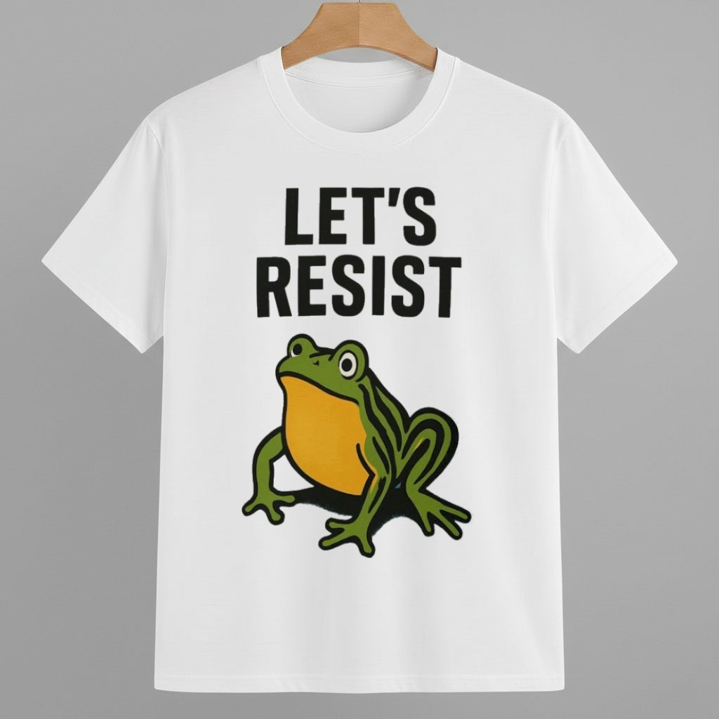 Portland Frog Protest Let's Resist Shirt Pro Democracy Frog Merch Portland Frog Protest Let's Resist Shirt Pro Democracy Frog Merch