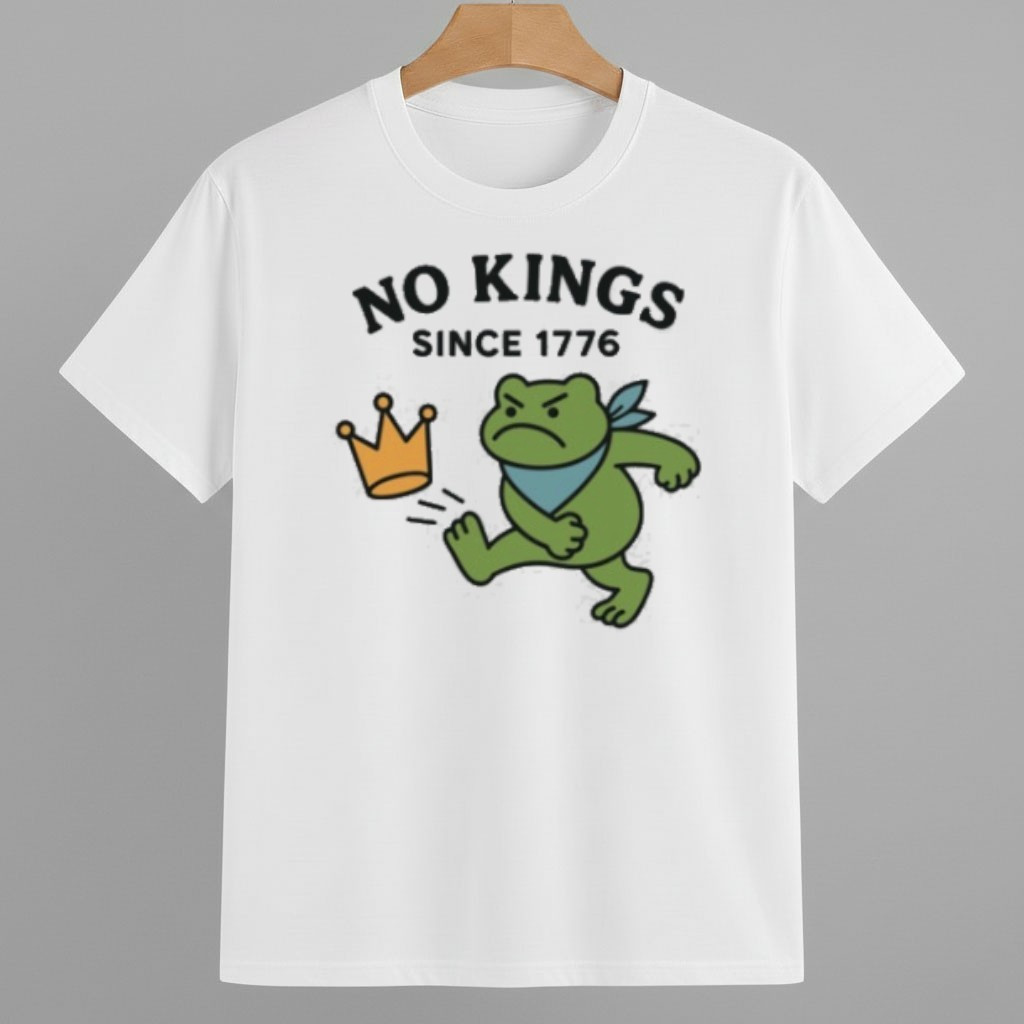 Portland Frog Protest No Kings In America Since 1776 Shirt Anti Fascism Frog Merch