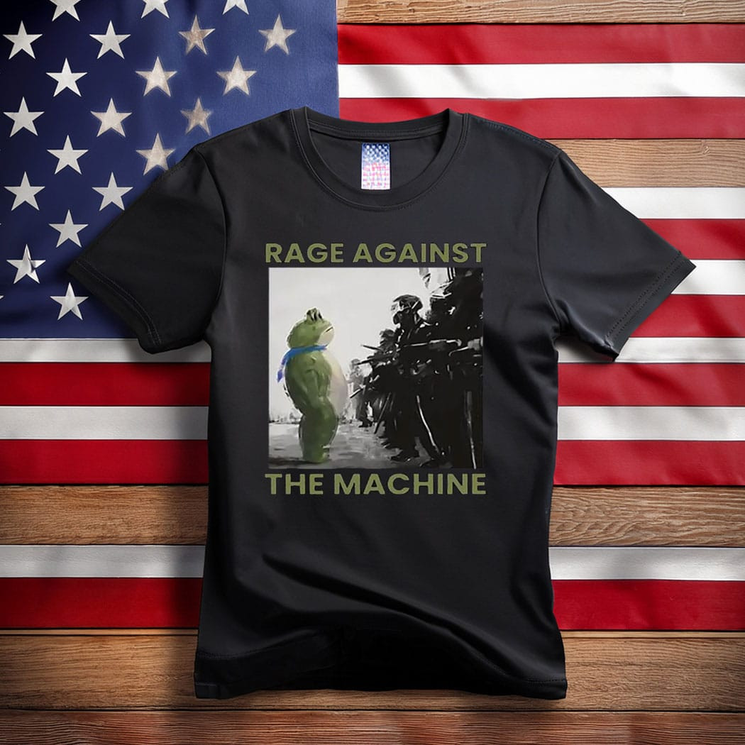 Portland Frog Protest Rage Against The Machine Tee Shirts Pro Democracy Frog Merch Portland Frog Protest Rage Against The Machine Tee Shirts Pro Democracy Frog Merch