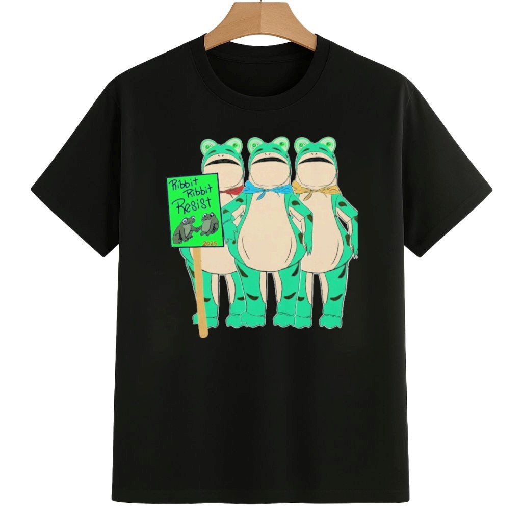 Portland Frog Protest Ribbit Ribbit Resist 2025 Shirt Abolish ICE Protest Merch Portland Frog Protest Ribbit Ribbit Resist 2025 Shirt Abolish ICE Protest Merch