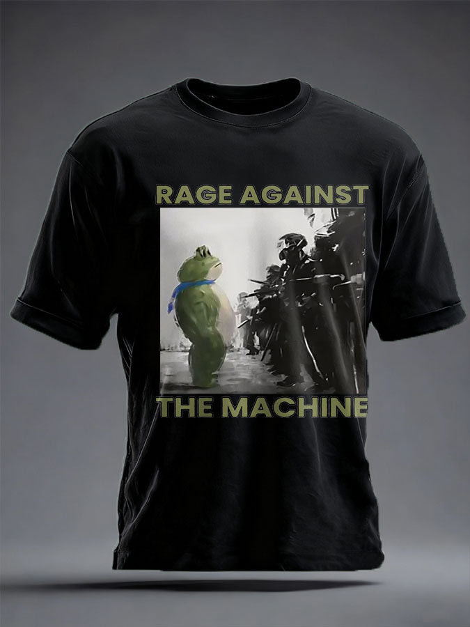 Portland Frog Protest Shirt FDT Frog Rage Against The Machine T-Shirt Portland Frog Merch