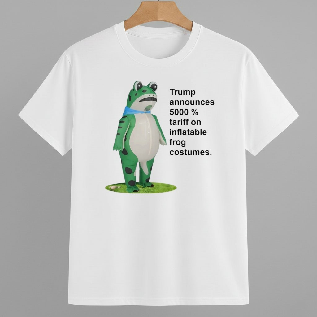 Portland Frog Protest Trump Announces 5000 % Tariff On Inflatable Frog Costumes Shirt 8647 Freedom Movement Merch Portland Frog Protest Trump Announces 5000 % Tariff On Inflatable Frog Costumes Shirt 8647 Freedom Movement Merch