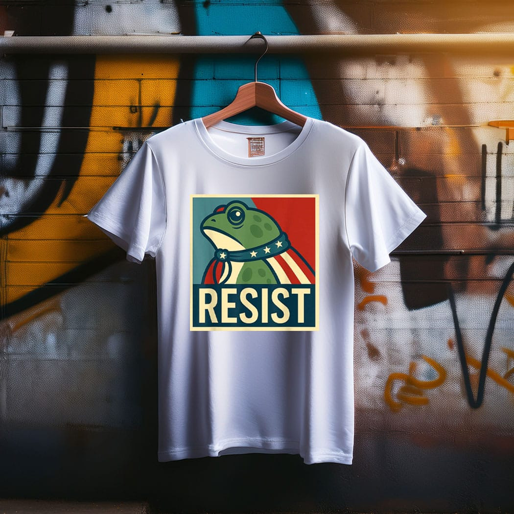 Portland Frog Resist For Democracy T-Shirt Anti ICE Frog Merch Portland Frog Resist For Democracy T-Shirt Anti ICE Frog Merch