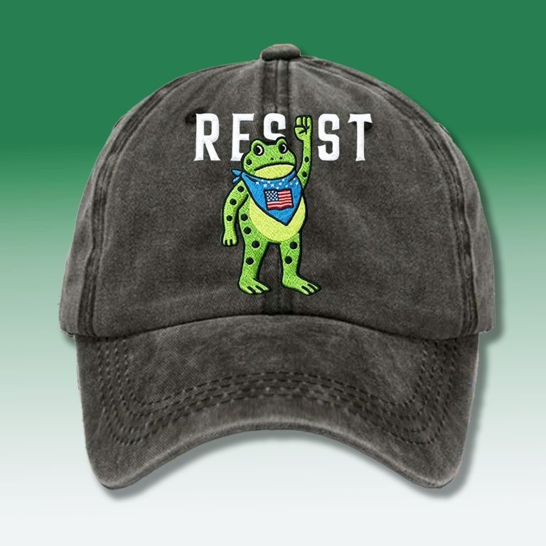 Portland Frog Resist Hat Embroidered 8647 Freedom Movement Hat No'Kings Merch Dad Gifts Portland Frog Resist Hat Embroidered 8647 Freedom Movement Hat No'Kings Merch Dad Gifts