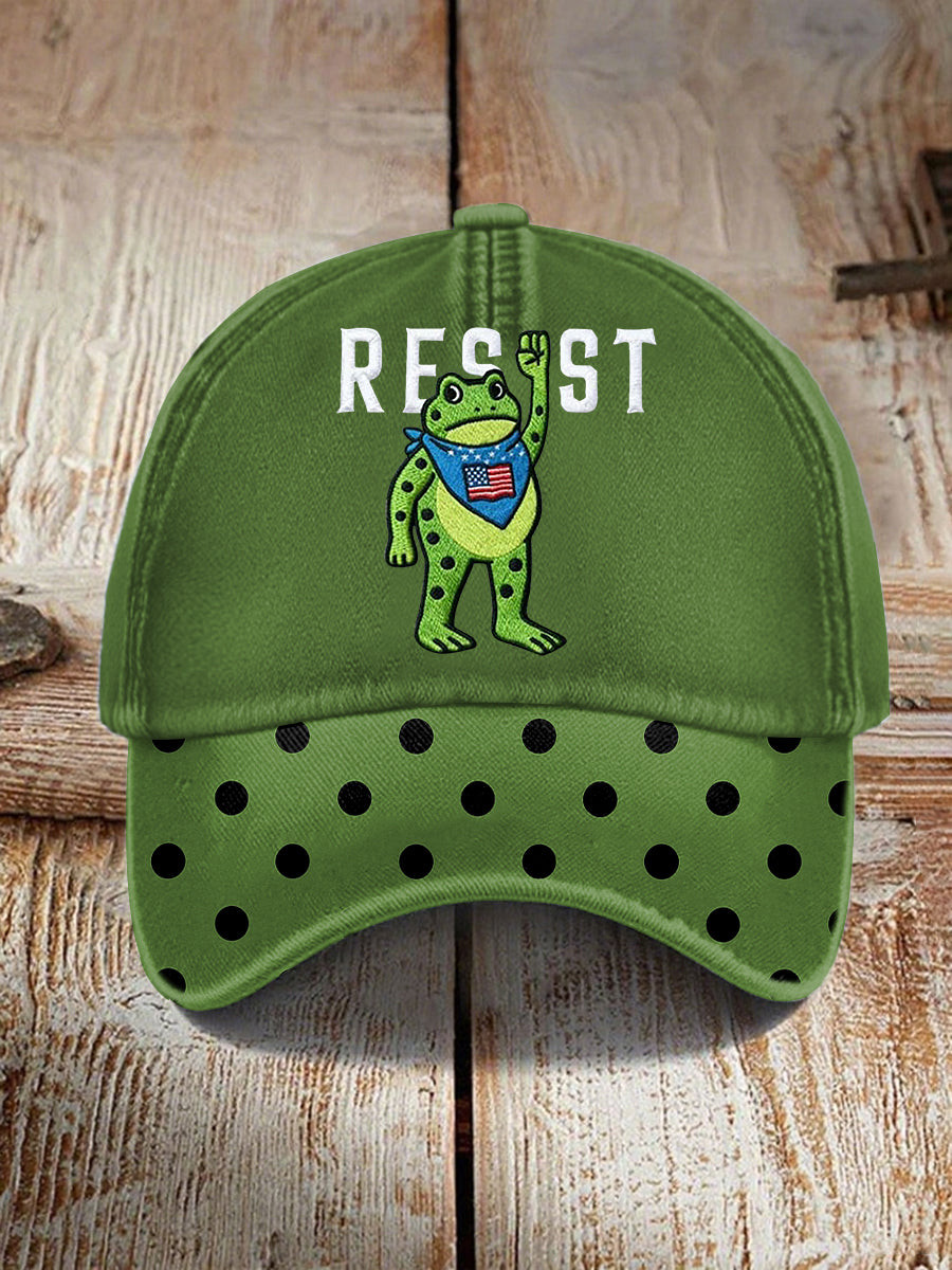 Portland Frog Resist Hat Embroidered Freedom Frog Hat Anti ICE Merch Father Gifts Portland Frog Resist Hat Embroidered Freedom Frog Hat Anti ICE Merch Father Gifts