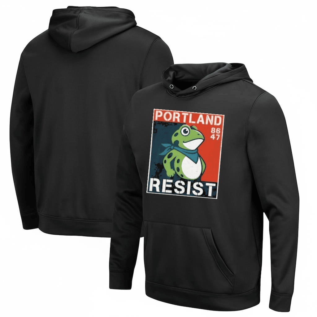 Portland Frog Resist Hoodie 8647 Resist Portland Frog Hoodie Gifts for Liberal Women Men Portland Frog Resist Hoodie 8647 Resist Portland Frog Hoodie Gifts for Liberal Women Men