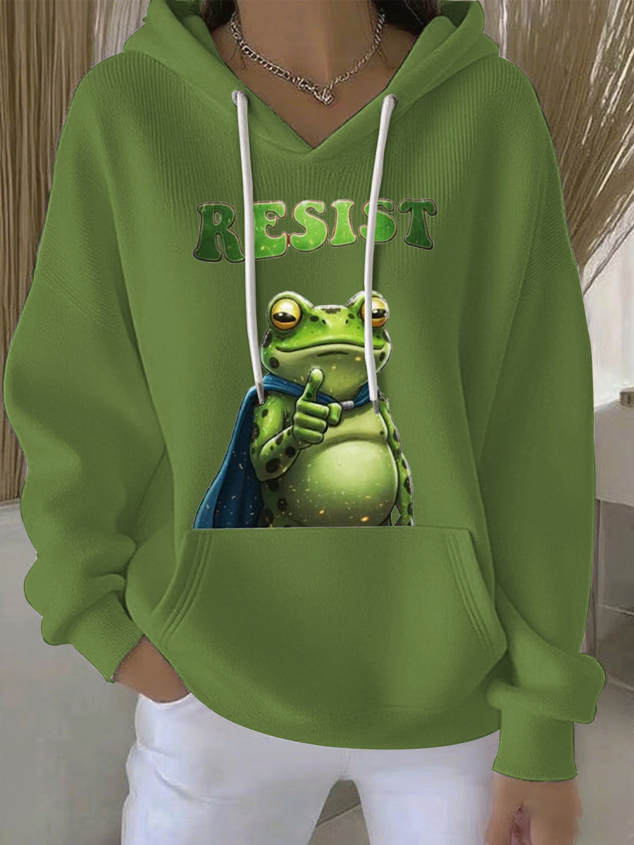 Portland Frog Resist Hoodie Portland Frog Against ICE Hoodie No Kings In America Merch Portland Frog Resist Hoodie Portland Frog Against ICE Hoodie No Kings In America Merch