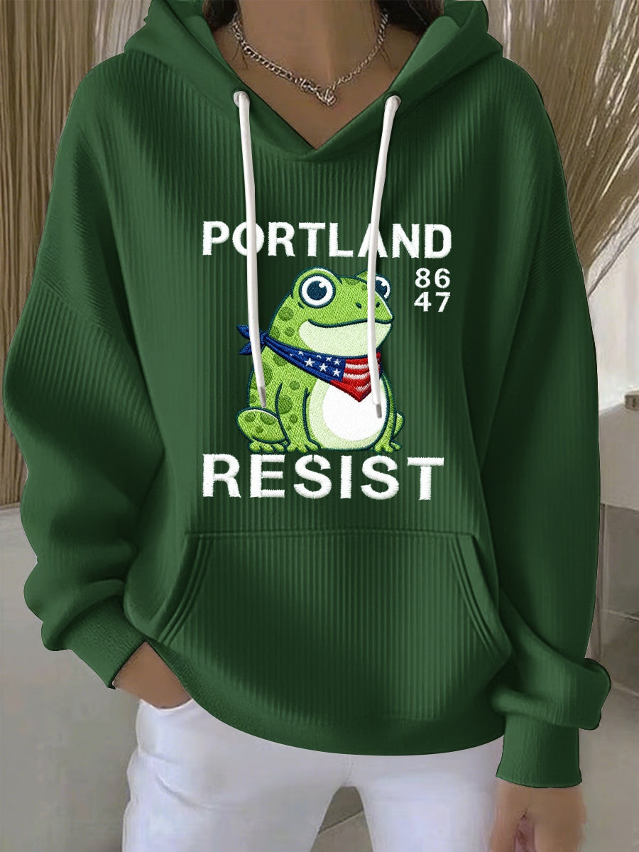Portland Frog Resist Hoodie Portland Frogs Hoodie No Kings In America Merch Wife Gifts Portland Frog Resist Hoodie Portland Frogs Hoodie No Kings In America Merch Wife Gifts