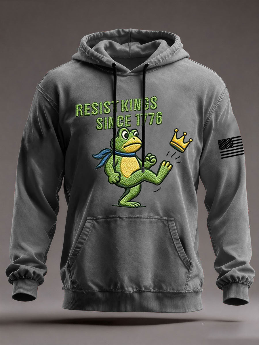 Portland Frog Resist Hoodie Resist Kings Since 1776 Hoodie FDT Gifts For Dad