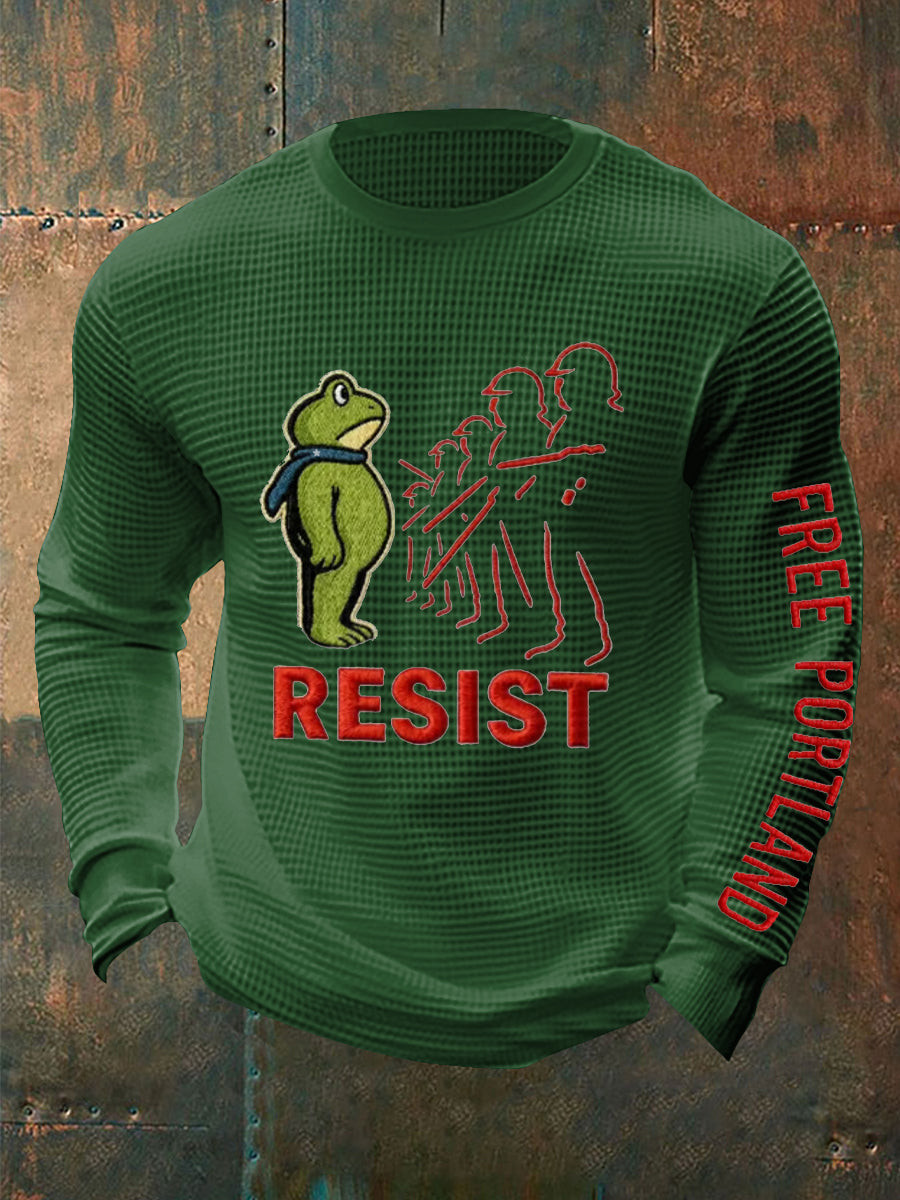 Portland Frog Resist Shirt Long Sleeve Free Portland Shirt FDT Gifts For Supporters